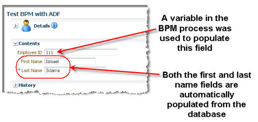 Fields populated automatically on ADF Fields populated automatically on ADF