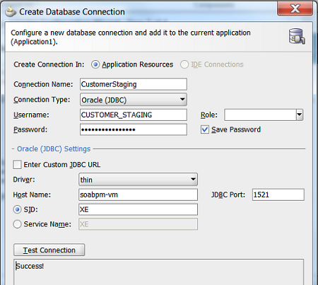 Create Database connection