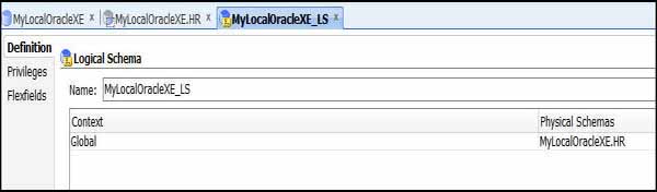 oracle logical schema