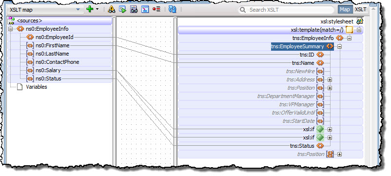 XSL Transformation for the output