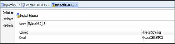 Oracle Logical Schema