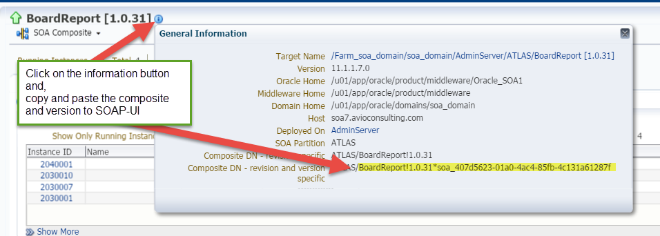 Enterprise Manager - Composite Information