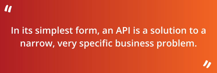 Highlighted text, definition of API