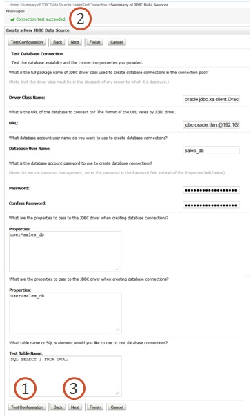 connection properties