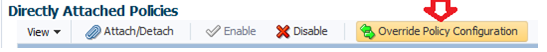 override policy configuration