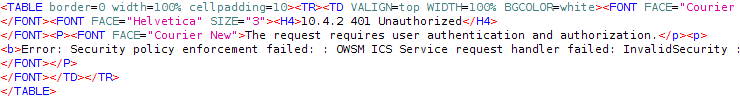 ICS - Requires Authorization