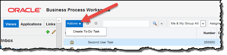 The user is no longer able to approve the task in the second activity