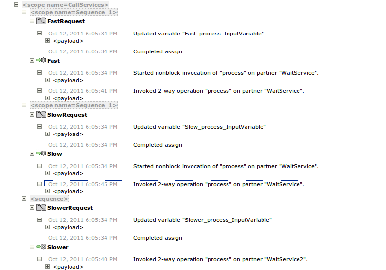 response log