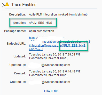 ICS - WSDL URL Details