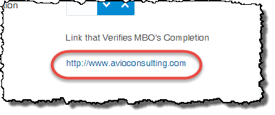 Link element placed on a PCS form