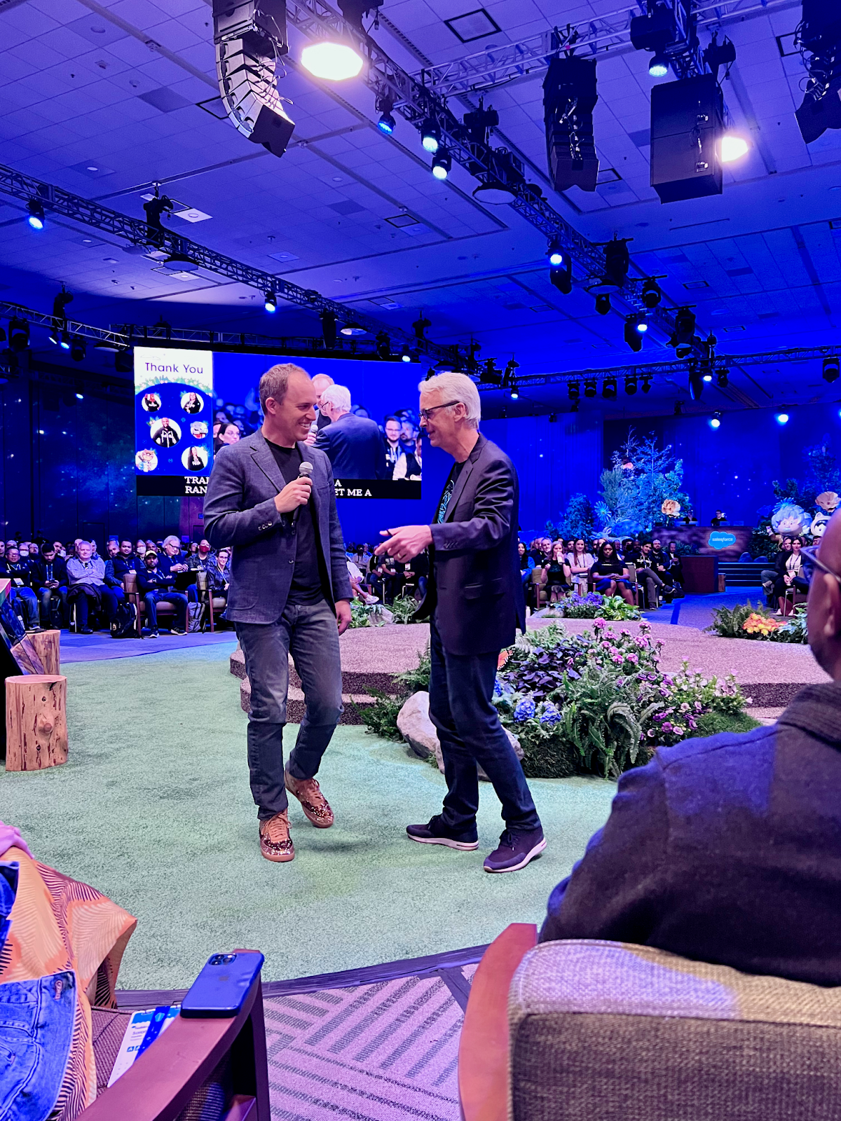 Bret Taylor and Parker Harris during keynote